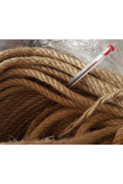 Aker Hediyelik 4mm 10m Hasır Ip Jüt Ipler Sicim Kınnap Ip Türleri El Işi Malzemeleri - 3