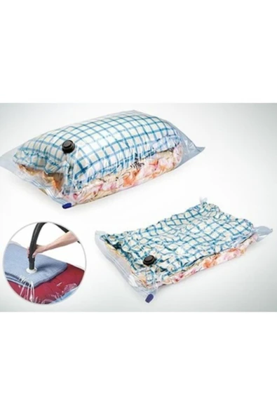 esmınahome Vakumlu Hurç 2 Adet 73 X 130 Large Kilitli Fermuarlı Her Model Süpürgeye Uyumlu - 2