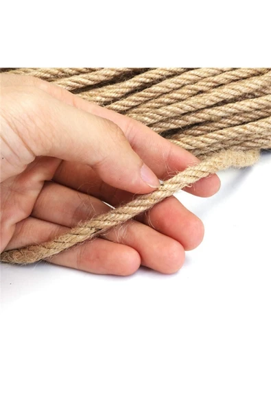 Hobialem Jüt Ip, 6 Mm, 50 Metre, Hasır Ipi, Çuval Ipi, Kırnap Ipi, Jüt Ipi - 2