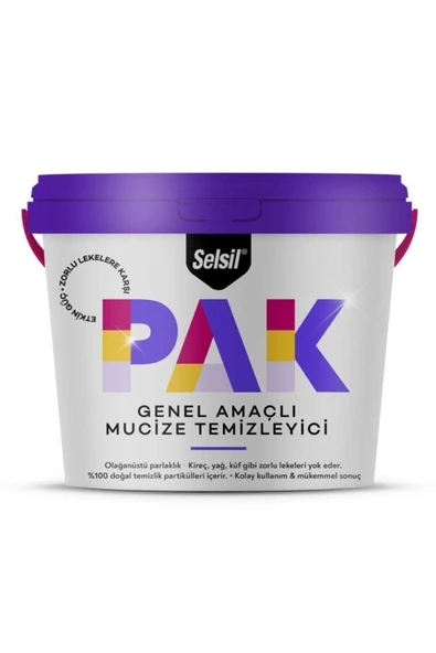 Selsil Pak Genele Amaçlı Mucize Temizleyici Krem 12 Adet X 500 Gram