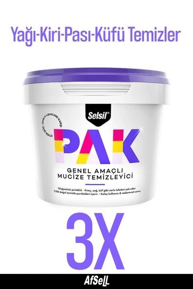 Selsil PAK Genel Amaçlı Mucize Temizleyici Krem 500ml