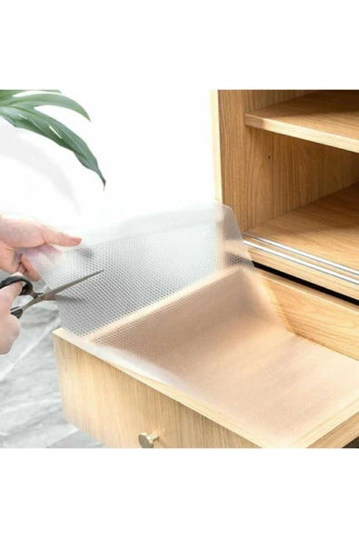 Lariss Şeffaf Kaydırmaz Raf Dolap Ve Çekmece Örtüsü 45 Cm X 5 Metre - 2