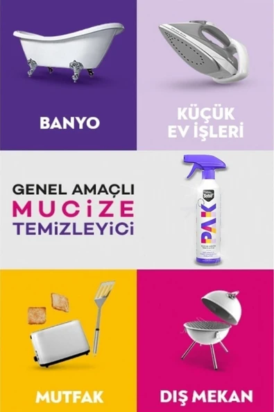 Selsil Pak 2 Li2 500 Ml Mucize Köpük Temizleyici Sprey Yağ Sökücü Yüzey Temizleyici Parlatıcı - 2