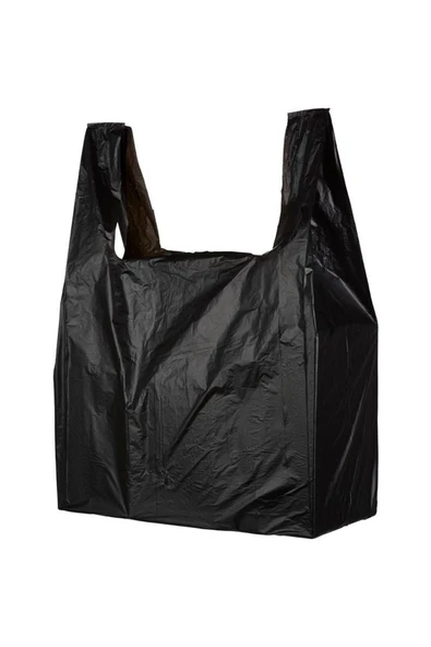 Özdurmuş Plastik Siyah Atlet Hışır Market Poşet Büyük Boy 1 kg
