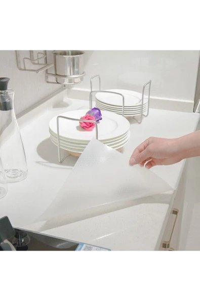 Lariss Şeffaf Kaydırmaz Raf Dolap Ve Çekmece Örtüsü 45 Cm X 5 Metre - 3