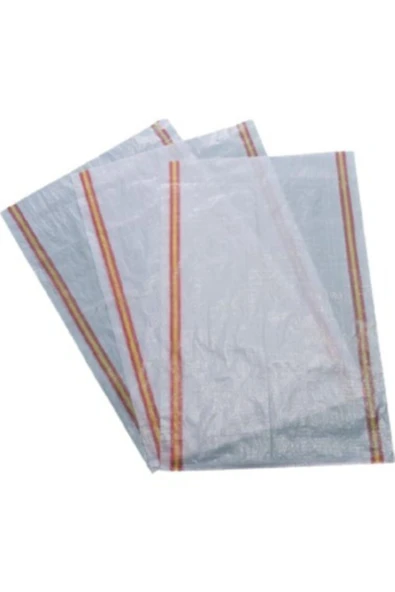 ofisturka 90x140 cm 10 Adet Çuval Büyük Haral Telis Torba Tekstil Moloz Eşya Çuvalı 3464