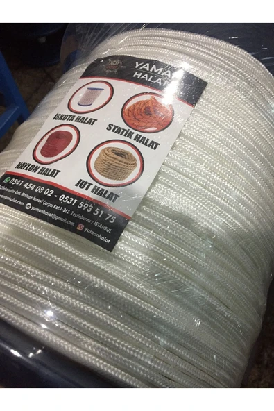 YamanTekstil Iskota Halat 10 Metre 8 Milim Tekne,inşaat Ipi - 2