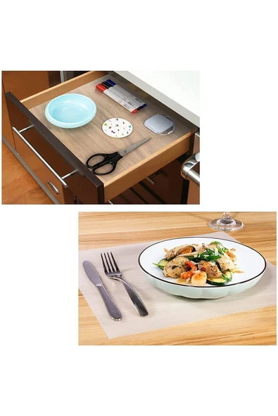 King Mop Eva Kaymaz 45cm x 10 Metre Şeffaf Kaymaz Raf Dolap İçi ve Çekmece İçi Örtüsü Eva5001 - 2