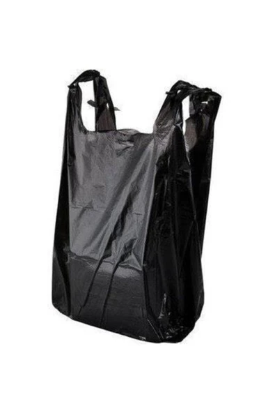 SARAY AMBALAJ Siyah Atlet Poşet 1kg (orta) Siyah Orta - 2