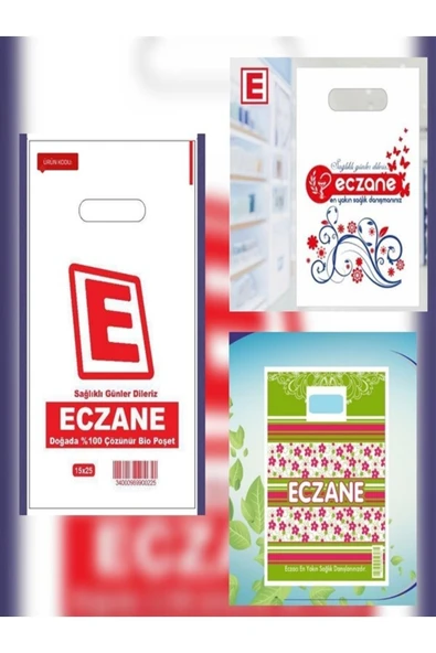 Eczane poşetcisi Mini Boy 15x25 ( 2 Kg ) Eczane Poşeti - 2