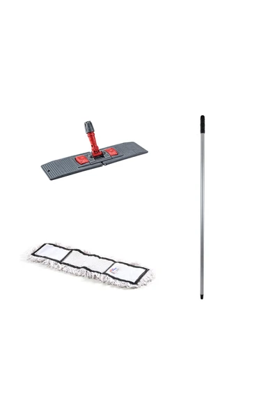 sska Tablet Palet Nemli Yedek Mop Takımı Seti - 40 Cm. Nemli Mop + Katlanır Aparat + Metal Vidalı Sap