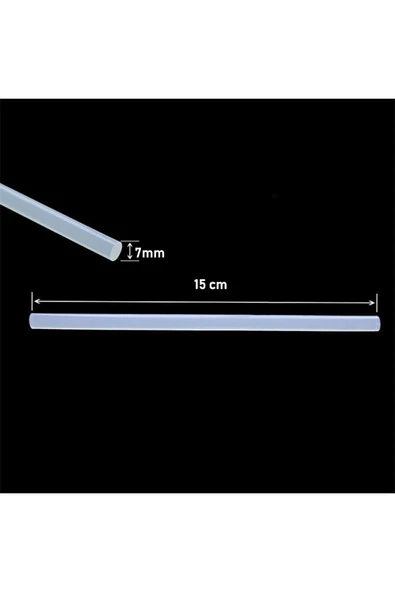PASS 5 Adet 7mm 15cm Ince Mum Silikon Çubuk Silikon Mumu - 2