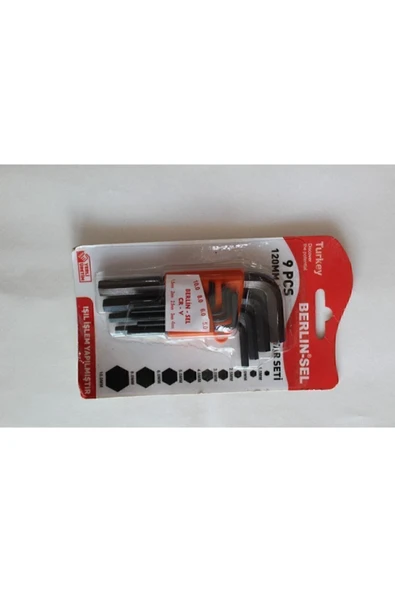 Berlin-Sel Berlin Sel 9 Parça Düz Alyan Seti Siyah Allen Takımı