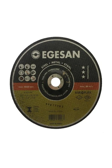 Egesan Metal Kesici 230 Mm X 3,0 Mm X 22 - 3