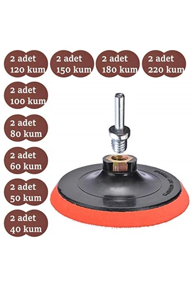UGR Marka: -nikon Cırt Zımpara Seti + Matkap Aparatı 115 Mm 20 Parça Kategori: Matkaplar - 2