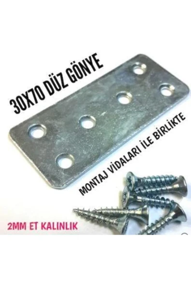 Ersan 30x70 Düz Gönye-bağlantı Demiri 10 Adet - 2