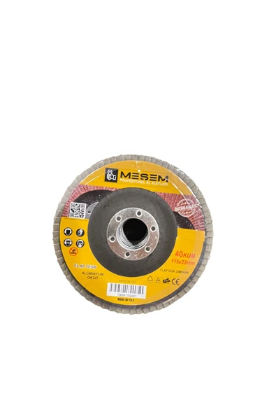 Meşem 10'lu Flap Disk Zımpara 115x22mm 40kum