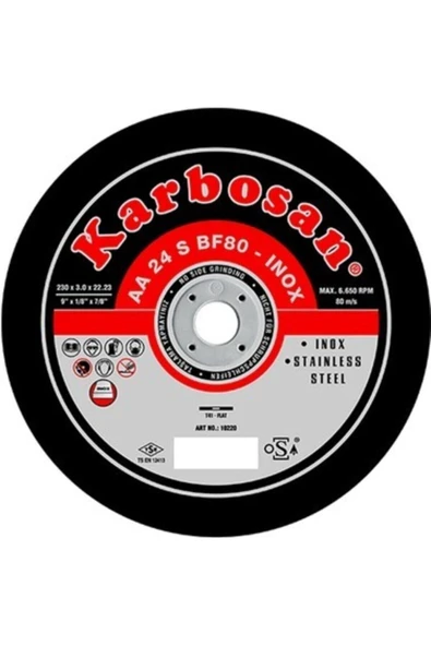 KARBOSAN 115mm Inox Kesici (10 Adet)