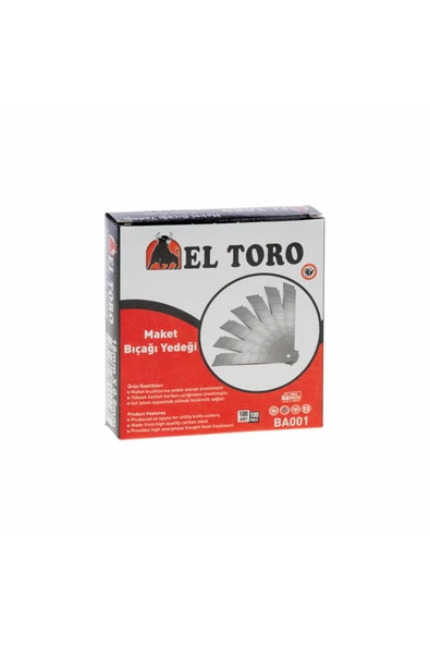 ELTORO Maket Bıçağı Yedeği 100 Lü 18mmX0.5mm BA001