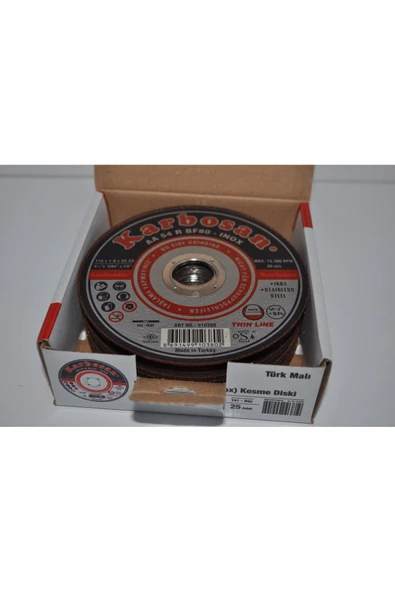 KARBOSAN 115x1.0x22 Mm Inox Kesme Diski ( 25 adet )