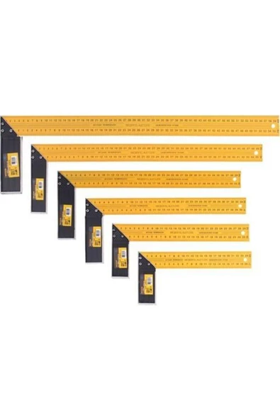 Meşem 557 Marangoz Gönye Sarı 400 Mm - 2