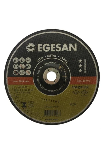 Egesan 230x3,0 Metal Kesici Spiral Taşlama