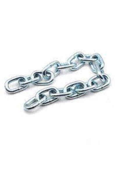 ERÇELİK TİCARET Paslanmaz Galvanizli Çelik Zincir 8 Mm 2 Metre - 2