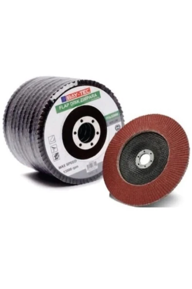 Baytec Flap Disk Metal Ahşap Zımpara 40 Kum 10'lu 115x22 mm