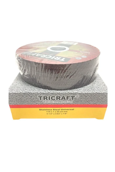 Tricraft Inox Metal Kesici Taş 115x1.0x22 Mm 25'li Set Paket