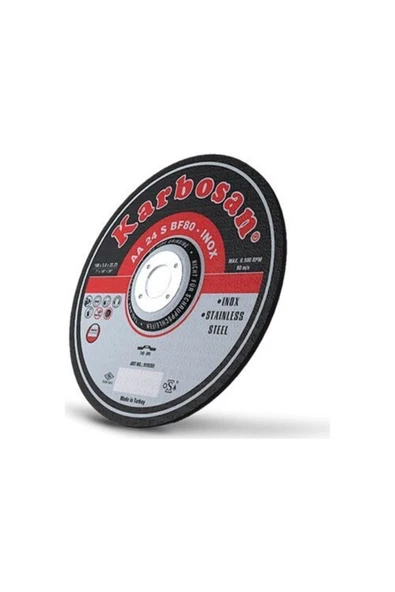 KARBOSAN Kesme Taşı Inox Kesici Paslanmaz Çelik 115x1.0x22 - 2