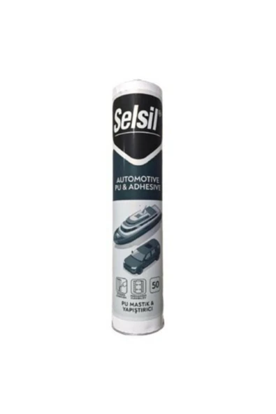 Selsil Beyaz Pu Mastik Ve Yapıştırıcı Çelik Silikon 280 Ml