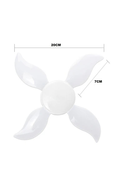 WINLIGHT E-27 Duylu 36 Watt Beyaz Işık Katlanabilir Mini 4+1 Mango Pervane Led Ampul - 3