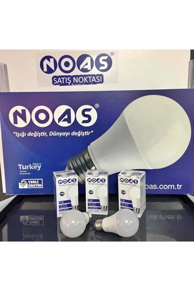 Noas Marka 9w Led Ampül Beyaz Işık ( 200 Adet ) - 2
