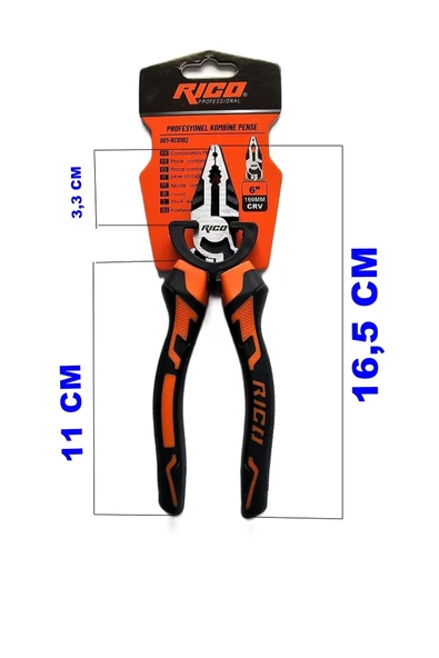 Rico Profesyonel Kombine Pense 160 Mm 6" - 2