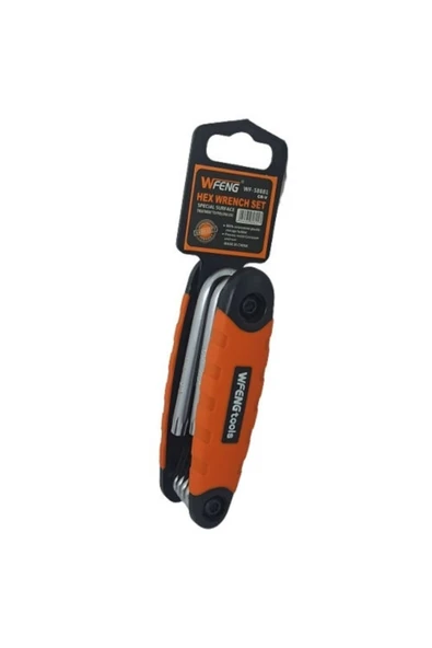 Wfeng F-58881 Tools Çakı Alyan Takımı Torx Delikli 8'li