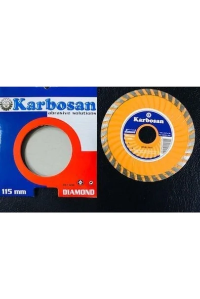 KARBOSAN Turbo Mermer Fayans Granit Elmas Kesme Diski 115mm - 3