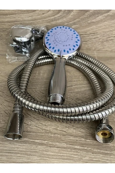 RENKYAPI Hortumlu Mafsallı Duş Fiskiyesi Fişkiyesi Başlığı Duşluk Seti Banyo Kuvet Duşakabin Spiralli - 3