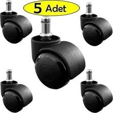 BMO Ofis Koltuğu Tekerleği Koltuk Tekeri 5 Adet Sandalye Tekerleği Dönerli Tekerlek - Tekerlekler