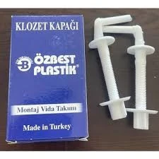 ÖZBEST Plastik Klozet Kapak Montaj Vidası Seti 3 Adet