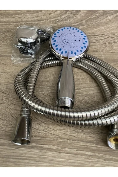 RENKYAPI Hortumlu Mafsallı Duş Fiskiyesi Fişkiyesi Başlığı Duşluk Seti Banyo Kuvet Duşakabin Spiralli - 2