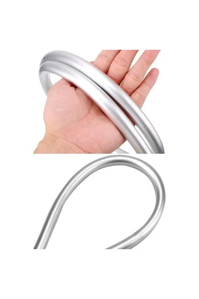 EYMHOME 5 Fonksiyonlu Krom Yüksek Basınçlı Ayarlanabilir Duş Başlığı Pvc Banyo Duş Hortumu Dayanıklı Duş Set - 3