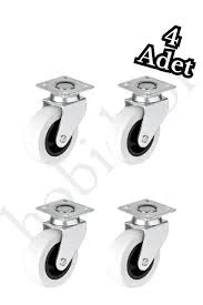 Hts 321 Bilyalı Tablalı Mobilya Tekeri 50x20 4'lü Set Vida Dahil