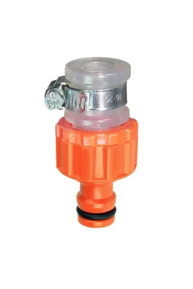 Sayım Otomatik Musluk Bağlantı Adaptörü Kelepçeli 1/2 Musluk 2 Parça - 2