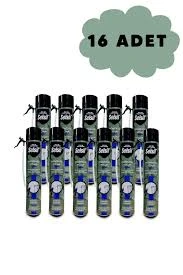 Selsil 16 Adet 600gr. 750ml Yüksek Mukavemetli Pipetli Sarı Montaj Köpüğü (1 KOLİ) ürün görseli