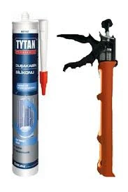 TYTAN Professional Duşakabin Banyo Silikonu 280ml Beyaz Hmp Plastik Silikon Tabancası - Montaj Set ürün görseli