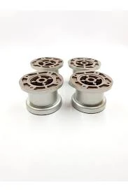 EROĞLU 4 Adet - 5 Cm Plastik Kale Ayak Gümüş Gri (mobilya,koltuk,baza,tv Ünitesi,dolap Vb. Ayağı)