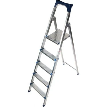 Rita Galvanizli Katlanabilir Çok Amaçlı Profil Merdiven 4+1 Basamak - 2