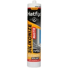 Hatfix 10 Adet Silikonize Mastik 450gr Beyaz ürün görseli
