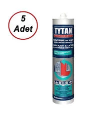 TYTAN 5 Adet Beyaz Silikonize Mastik Tavan Kaplama Yapıştırıcısı 500 gr ürün görseli