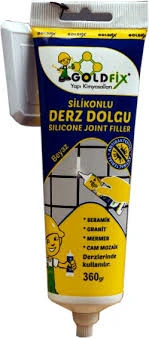 GOLDFİX Derzmatik Silikonlu Derz Dolgu 360gr Hazır Beyaz Tüpte Bozulmayan Derz ürün görseli